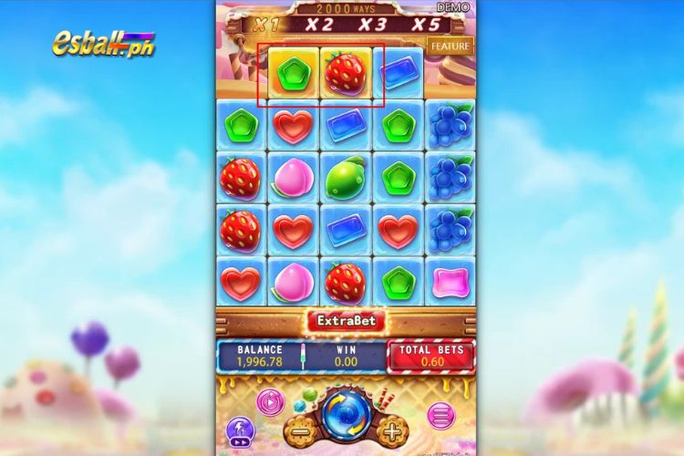 FaChai Sugar Bang Bang Slot Game Special Features: Gold Frame