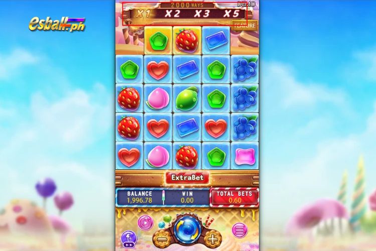 FaChai Sugar Bang Bang Slot Game Special Features: Main game multipliers