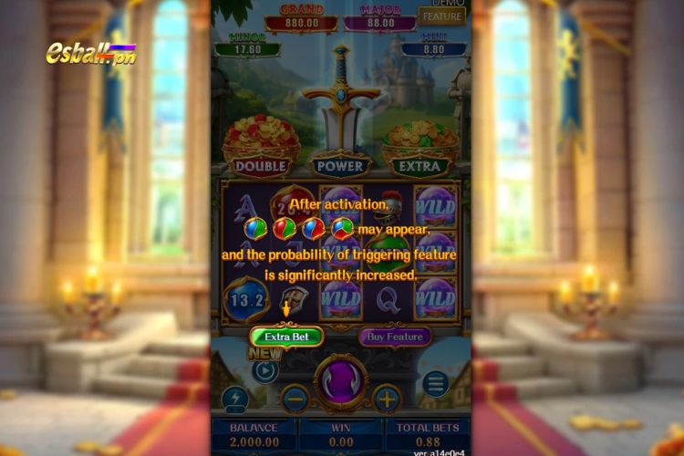 FaChai Sword Of King Slot Feature: Extra Bet FaChai Sword Of King Slot Feature: Extra Bet