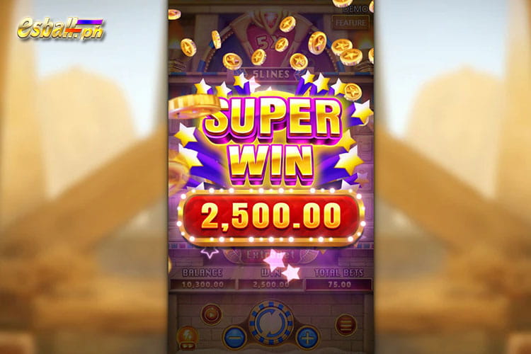 Bet 75 pesos and win 2,500 pesos on Fachai Treasure Raiders Super Win!