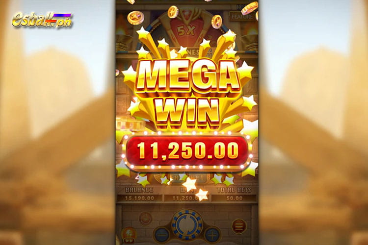 Bet 75 pesos and win 11,250 pesos on Fachai Treasure Raiders Mega Win!