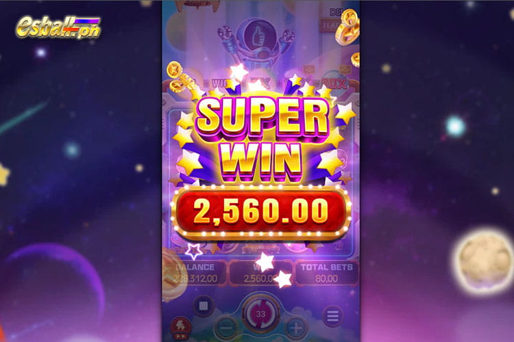 Bet 80 pesos and get 2,560 pesos in Fachai War Of The Universe Super Win!