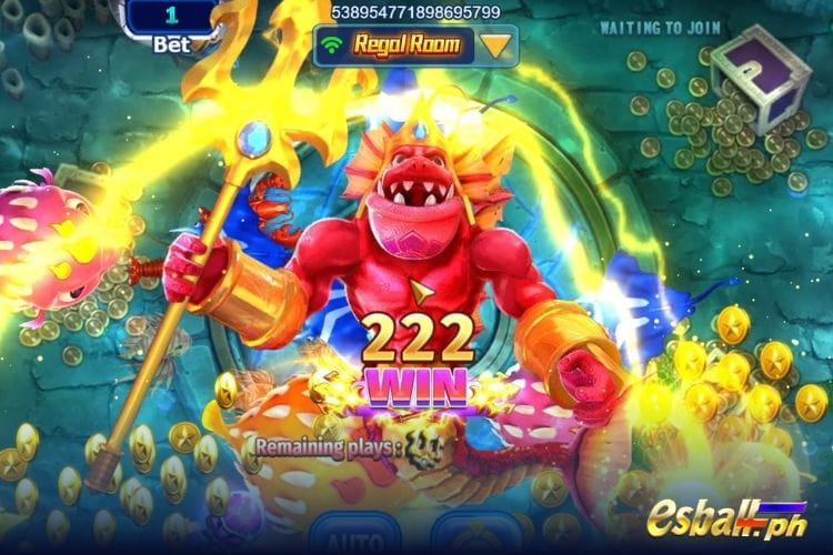 Bet 6 and get a big win 459 in JILI All Star Fishing game.