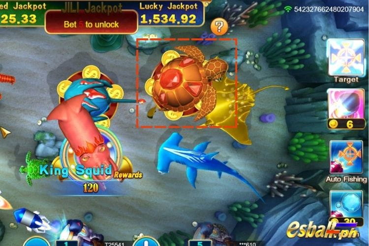 JILI Jackpot Fishing Game Paytable