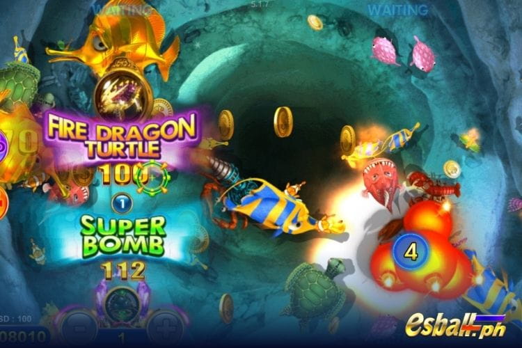 Bet 1 and get a big win 212 in Ocean King 3 Monster Awaken.
