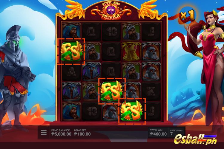 In Free Spins, Eye Of Medusa: Respins