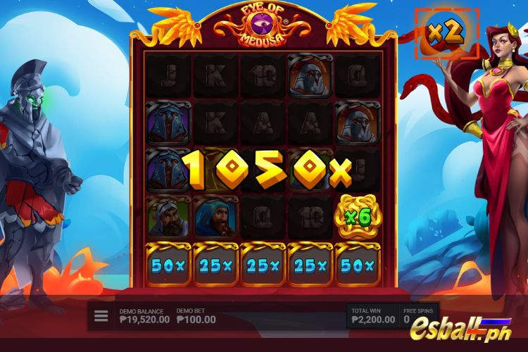 In Free Spins, Eye Of Medusa: Multiplier