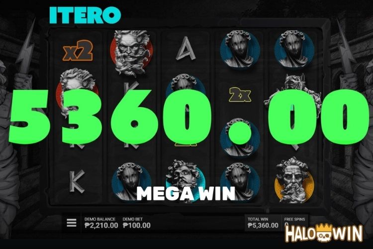 Bet 100 pesos and win 5,360 pesos on Itero Big Win.