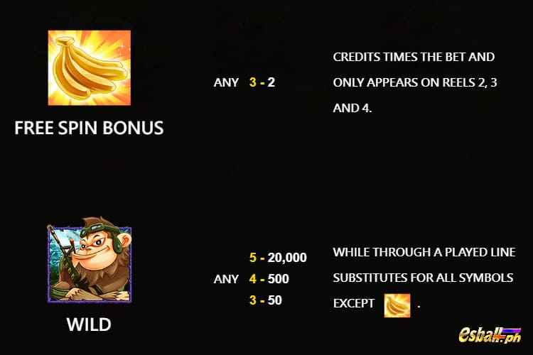 JDB Banana Saga Slot Game - Free Spins Bonus Symbol & Wild Symbol