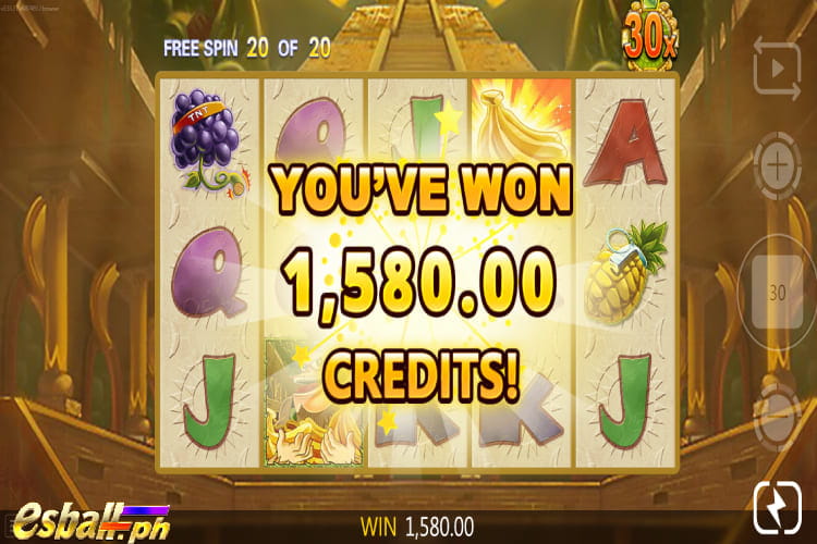 JDB Banana Saga Slot Game Big Win - Bet 6.25 coins to get a BIG WIN 1,580