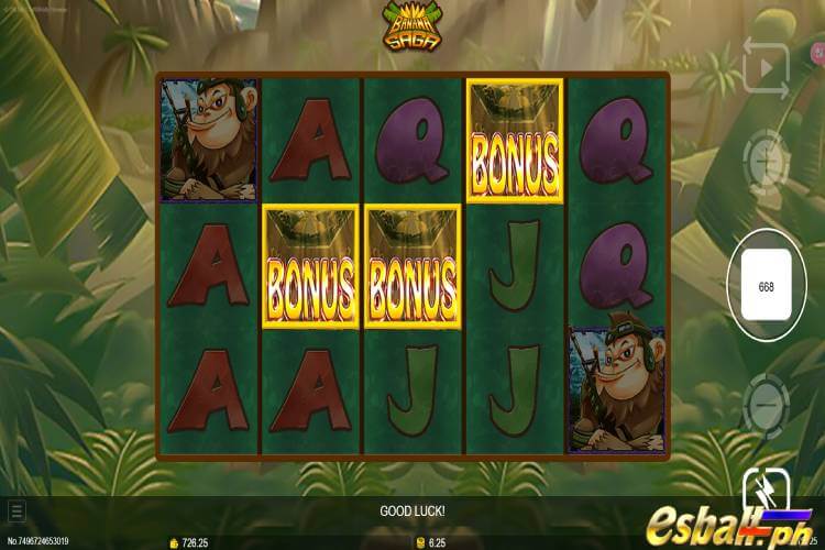 JDB Banana Saga Slot Game - Free Spin Bonus Game
