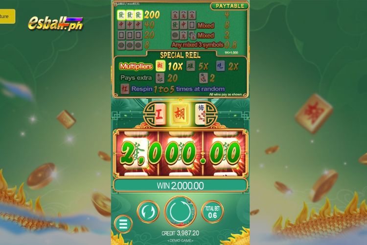 10X Multiplier Win ₱2,000 on Big Three Dragons JDB Slot!