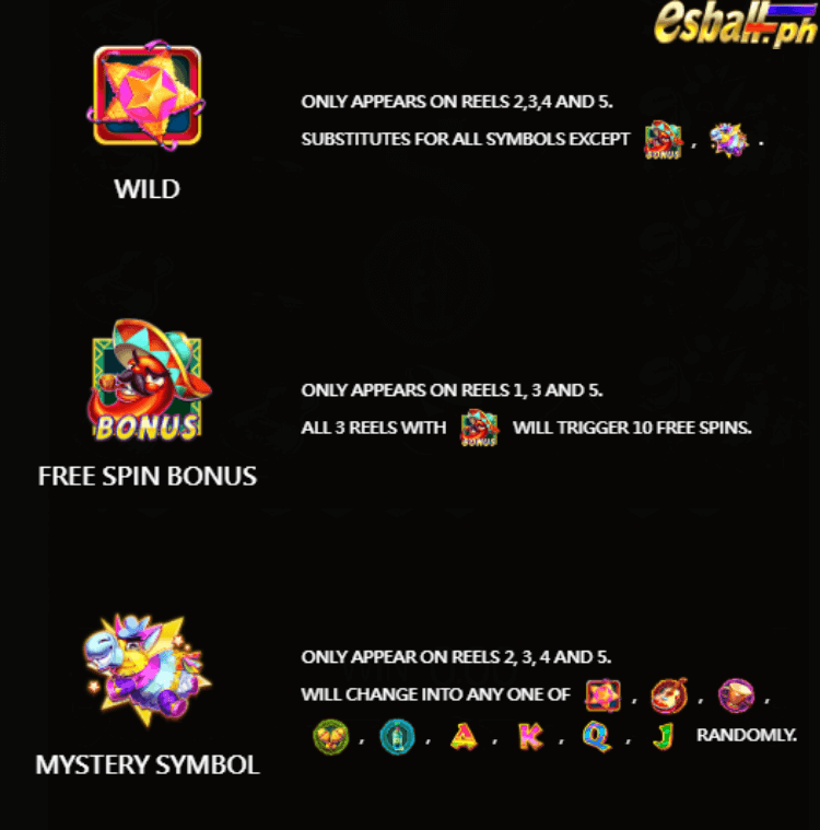 JDB Boom Fiesta Slot Game - Paytable