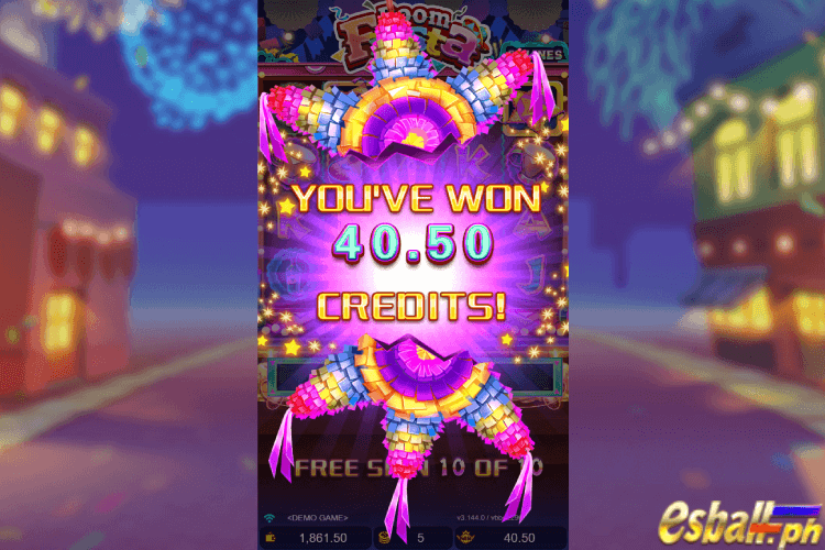 JDB Boom Fiesta Slot Game - Free Spin Bonus Game