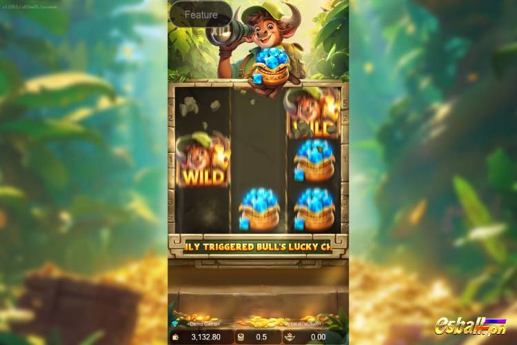 JDB Bull Treasure Slot - Bull's Lucky Chance Bonus 1
