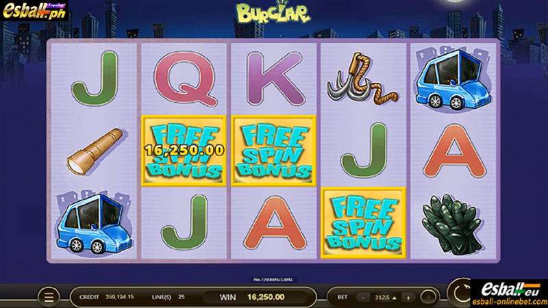 JDB Slot - Burglar Game Free Spins Bonus Mode 4