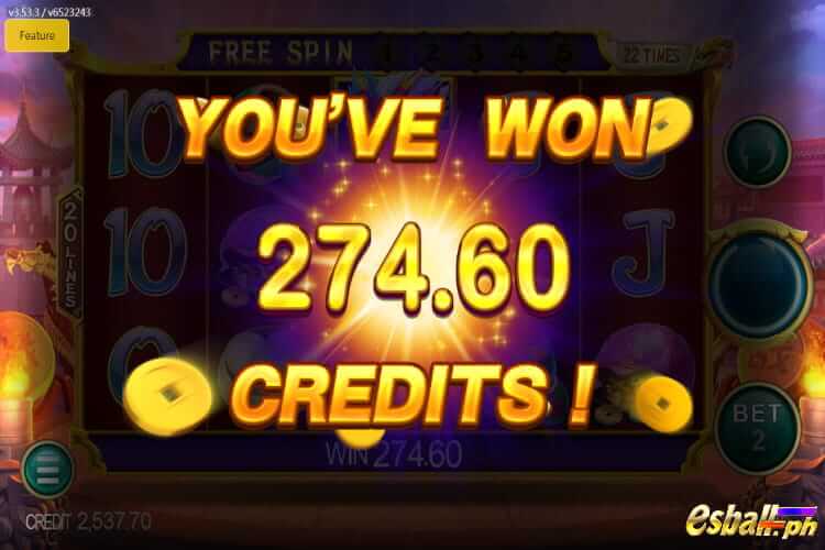 Free Spin Bonus Mode in JDB Double Wilds Slot Online Game
