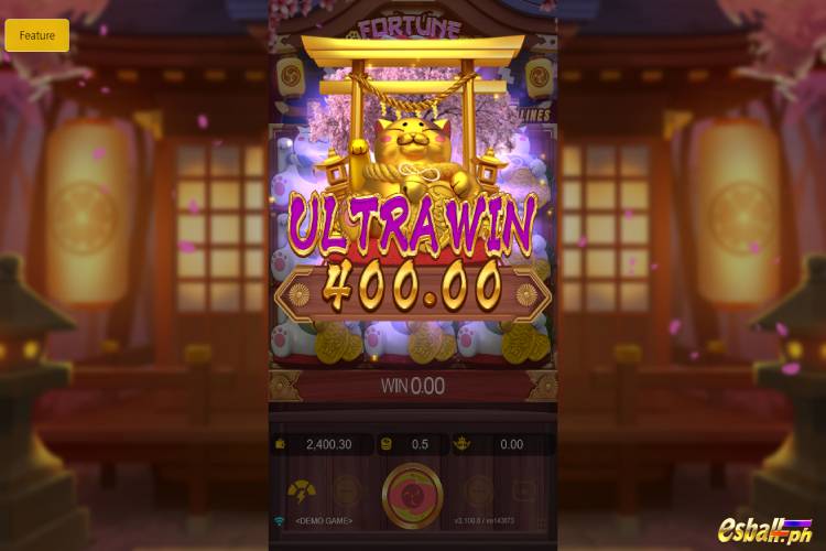 Bet 0.5 pesos and win 400 pesos on JDB Fortune Neko Ultra Win!
