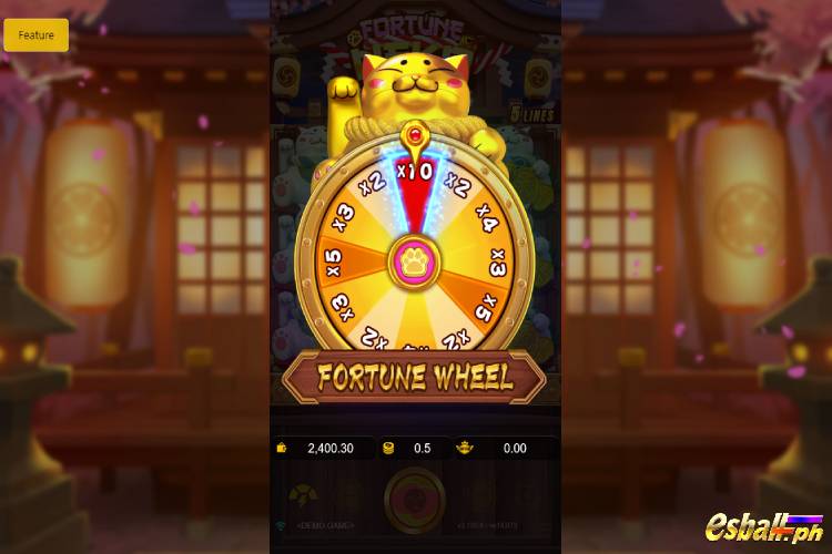 JDB Fortune Neko Slot Game Special Features - Fortune Wheel