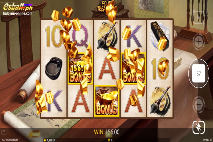 JDB Four Treasures Slot Free Spins Game 3