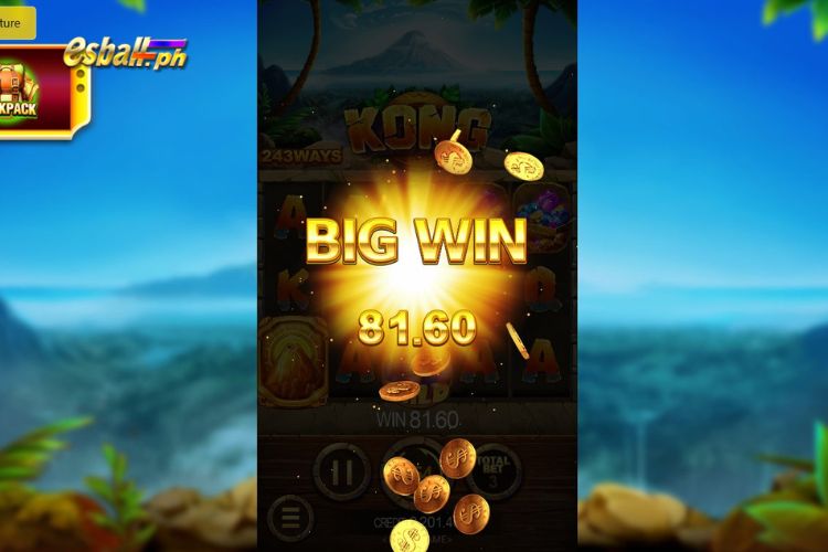 Big Win 81.6 Pesos on JDB Kong Slot Game