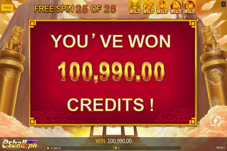 Free Spin Bonus in JDB Legendary 5 Slot Casino Game
