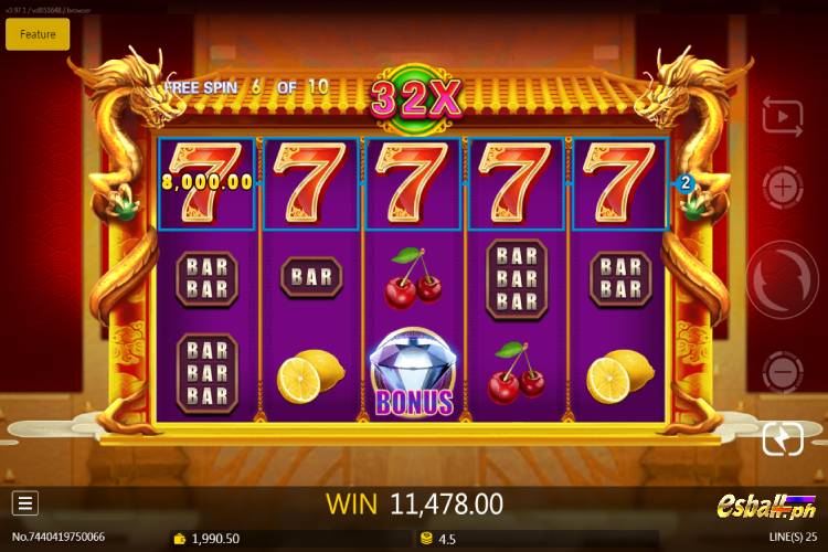 JDB Lucky 777 Free Spin Bonus Game 3