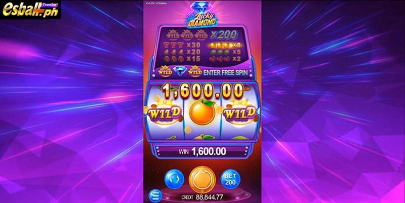 JDB Lucky Diamond Slot Games - Wild Symbols For Free Spin Bonus
