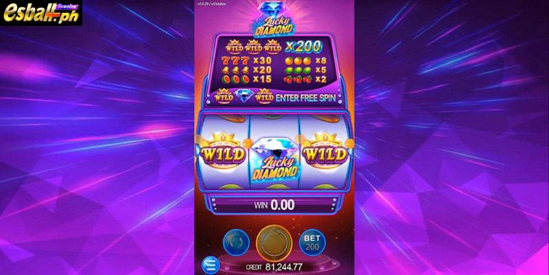JDB Lucky Diamond Slot Games - Wild Symbols For Free Spin Bonus