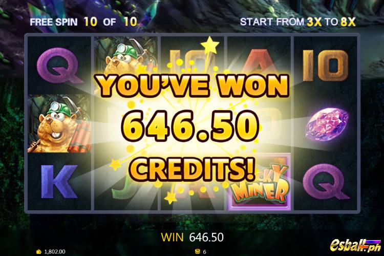 Bet 6 pesos and win 646.5 pesos on JDB Lucky Miner Free Spin Game. Bet 6 pesos and win 646.5 pesos on JDB Lucky Miner Free Spin Game.