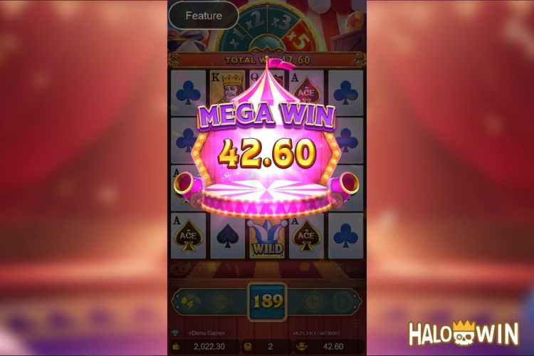 Bet 2 pesos and win 42.6 pesos on Magic Ace Wild Lock Big Win.