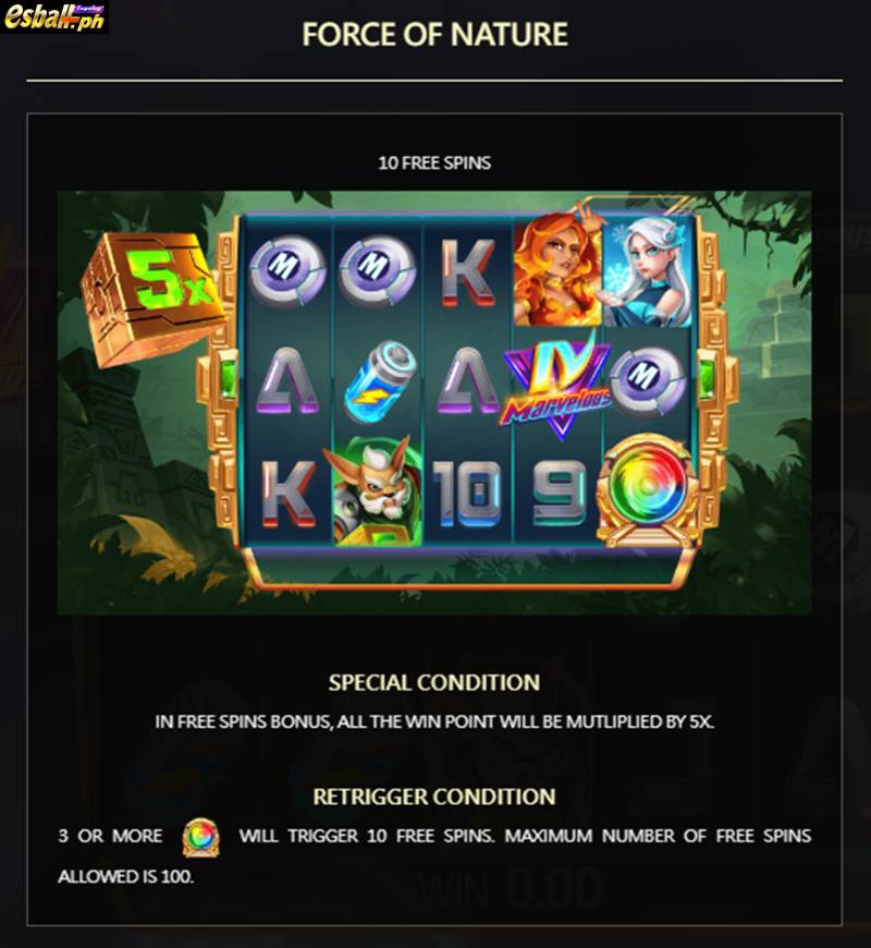 FORCE OF NATURE in JDB Marvelous IV Slot Game Online