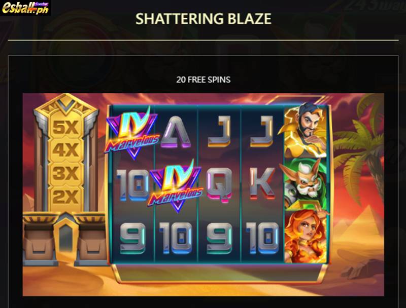 Shattering Blaze Mode in Marvelous IV Slot