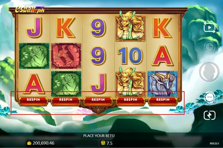 JDB Orient Animals Slot Features: Respins