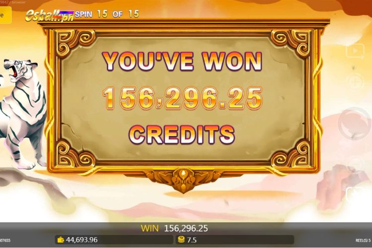 Orient Animals Slot Free Spins Win ₱156,296.25!