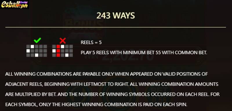 JDB Prosperity Tiger Slot Game Payline
