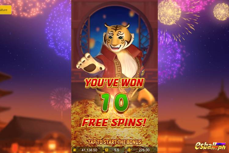 JDB Prosperity Tiger Slot Free Spin Bonus Game 2