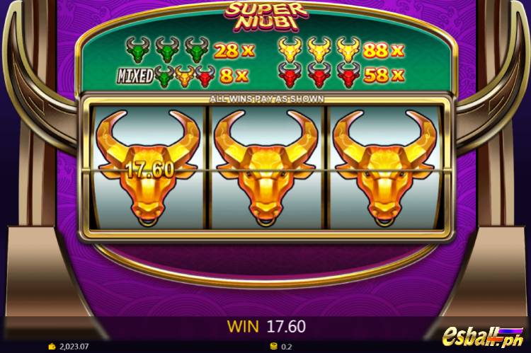 Max bet 0.2 and get the top prize 88x big win 17.6