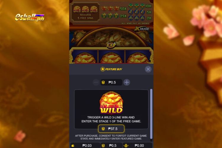 JDB Treasure Bowl Slot Features: Bonus Buy