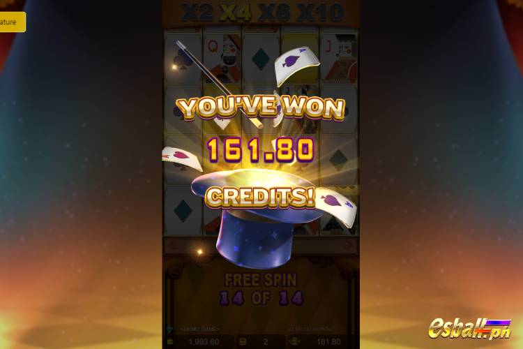 Bet 2 pesos and win 161.8 pesos on JDB Trump Card Free Spin Game!