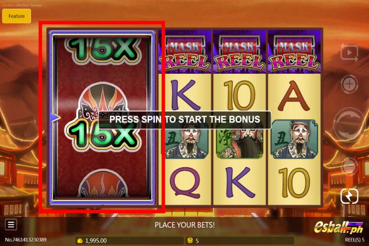 JDB Winning Mask Slot Mask Reel Bonus Game 2