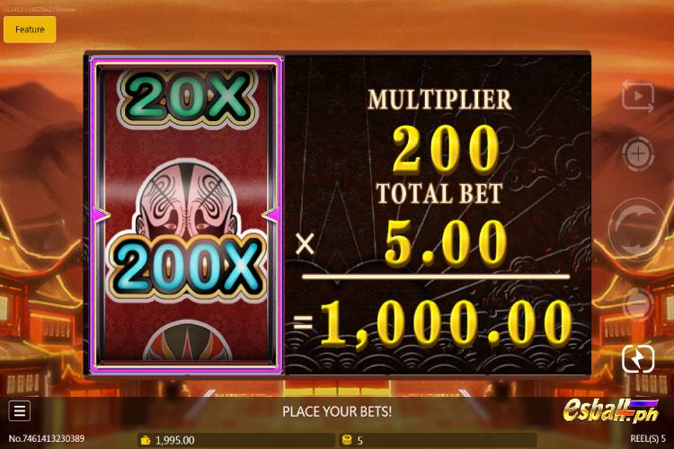 JDB Winning Mask Slot Mask Reel Bonus Game 3