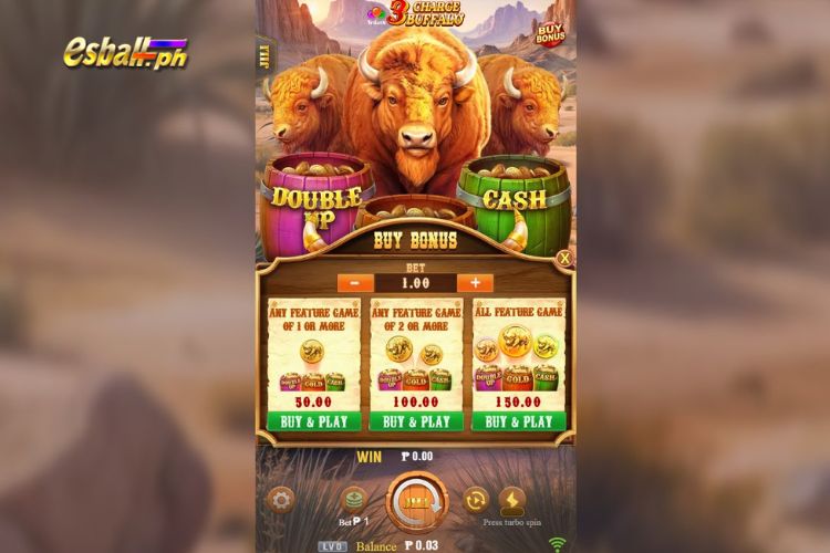 3 Charge Buffalo Jili Slot Features: Buy Bonus 3 Charge Buffalo Jili Slot Features: Buy Bonus