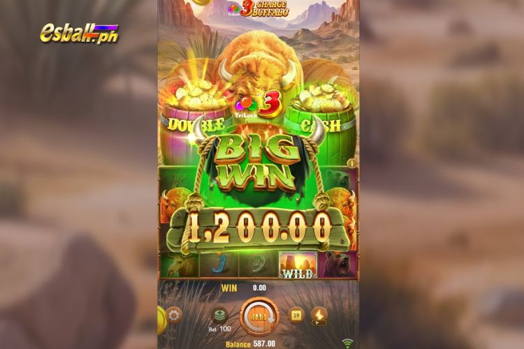 Big Wins ₱1,200 on 3 Charge Buffalo Jili! Big Wins ₱1,200 on 3 Charge Buffalo Jili!