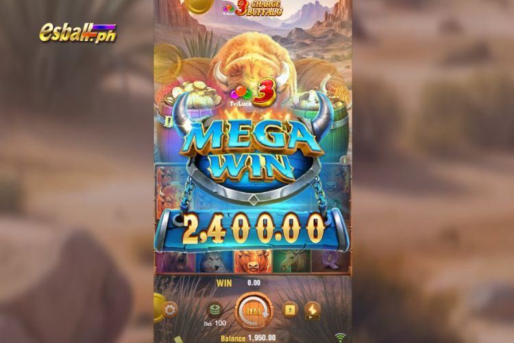 Mega Wins ₱2,400 on 3 Charge Buffalo Jili! Mega Wins ₱2,400 on 3 Charge Buffalo Jili!