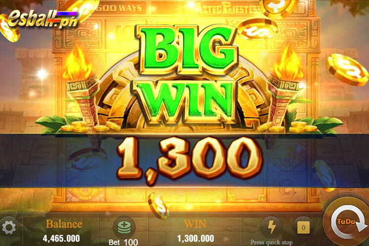 Bet 100 pesos and win 1,300 pesos on Jili Aztec Priestess Big Win! Bet 100 pesos and win 1,300 pesos on Jili Aztec Priestess Big Win!