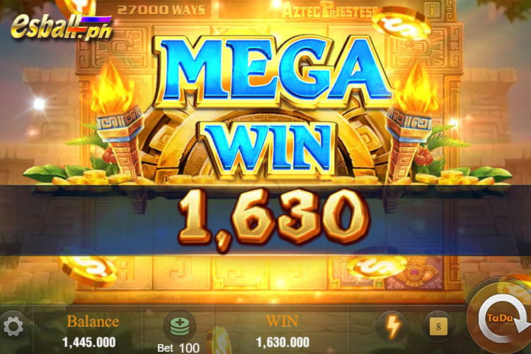 Bet 100 pesos and win 1,630 pesos on Jili Aztec Priestess Mega Win! Bet 100 pesos and win 1,630 pesos on Jili Aztec Priestess Mega Win!