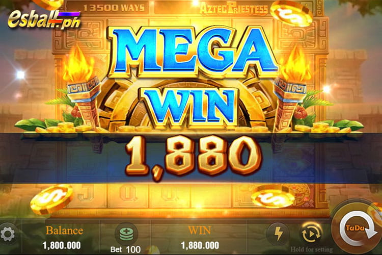 Bet 100 pesos and win 1,880 pesos on Jili Aztec Priestess Mega Win! Bet 100 pesos and win 1,880 pesos on Jili Aztec Priestess Mega Win!