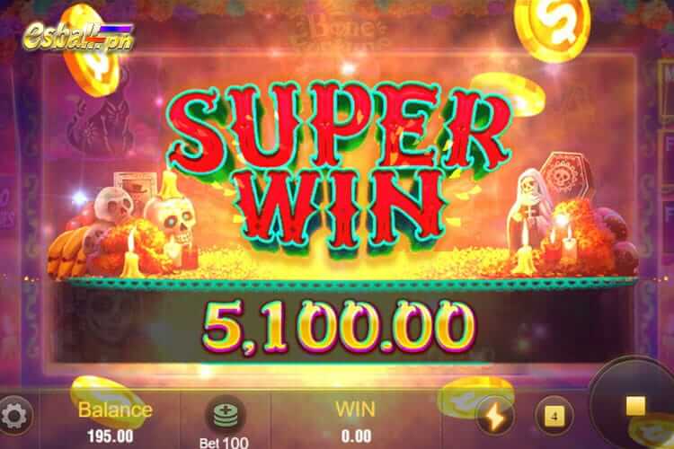 Bet 100 pesos and win 5,100 pesos on Jili Bone Fortune Super Win!