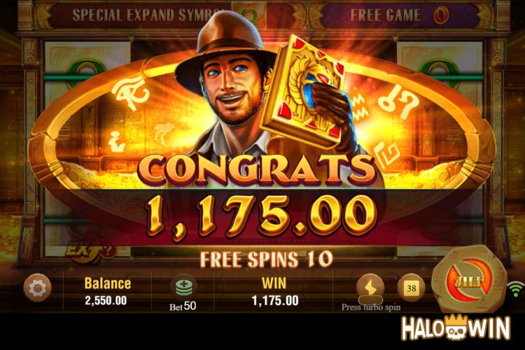 Get 1,175 Pesos in JILI Book Of Gold Free Spins.